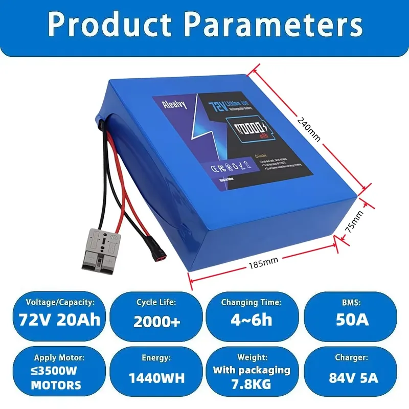 72V 84V 20S4P 20AH 20S6P 30AH  - 72V 40Ah Lifepo4 Battery Pack recension och pris